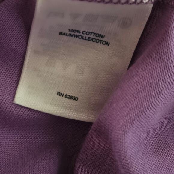 Lands End Purple Cotton Casual Top Size Small - Picture 4 of 4